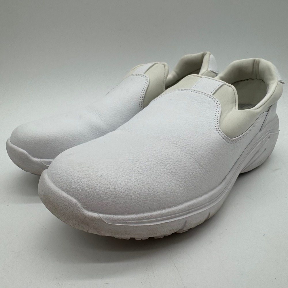 Hawkwell Bliss Style Women's US 8 White Slip On Nursing Work Shoes Non Slip